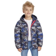 11COAT 5J: Blue Camo Puffa Coat (3-8 Years)